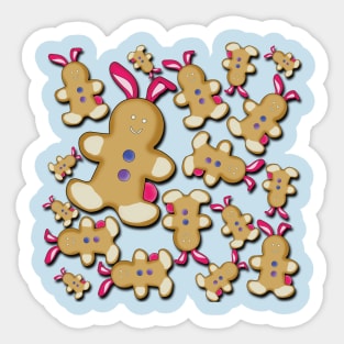 Sam the Gingerbread Cookie - Easter Sticker